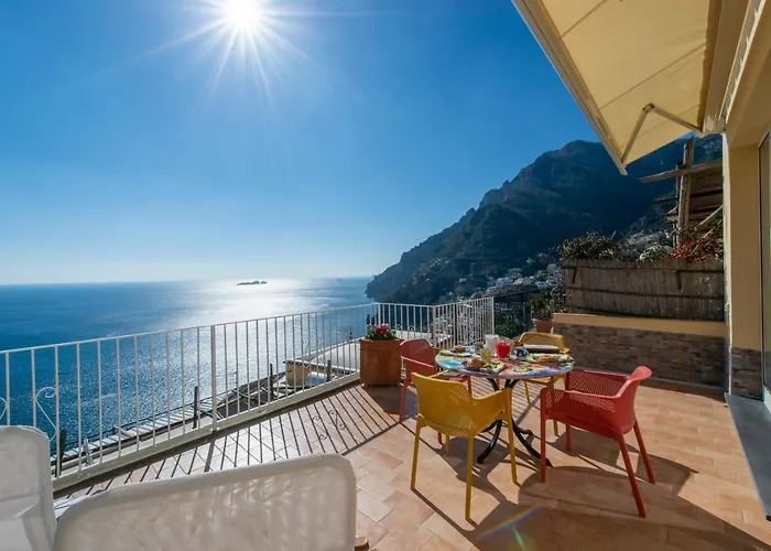 Le Ali Sul Mare,near Elevator, Few Steps,parking Vakantiehuis Positano