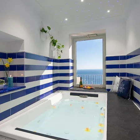 Le Ali Sul Mare,near Elevator, Few Steps,parking 펜션 포지타노